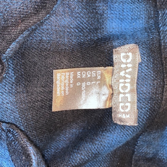 H&M Ripped Sleeved Flannel - Picture 2 of 2